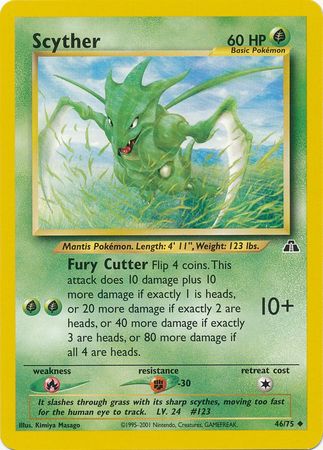 Scyther (46/75) [Neo Discovery Unlimited] - Comfy Hobbies