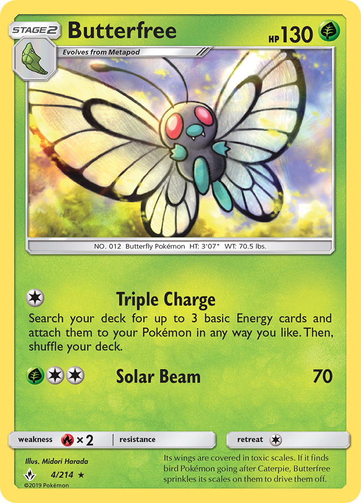 Butterfree (4/214) [Sun & Moon: Unbroken Bonds] - Comfy Hobbies