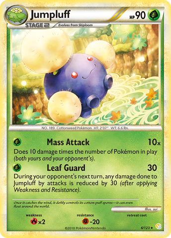 Jumpluff (6/123) [HeartGold & SoulSilver: Base Set] - Comfy Hobbies