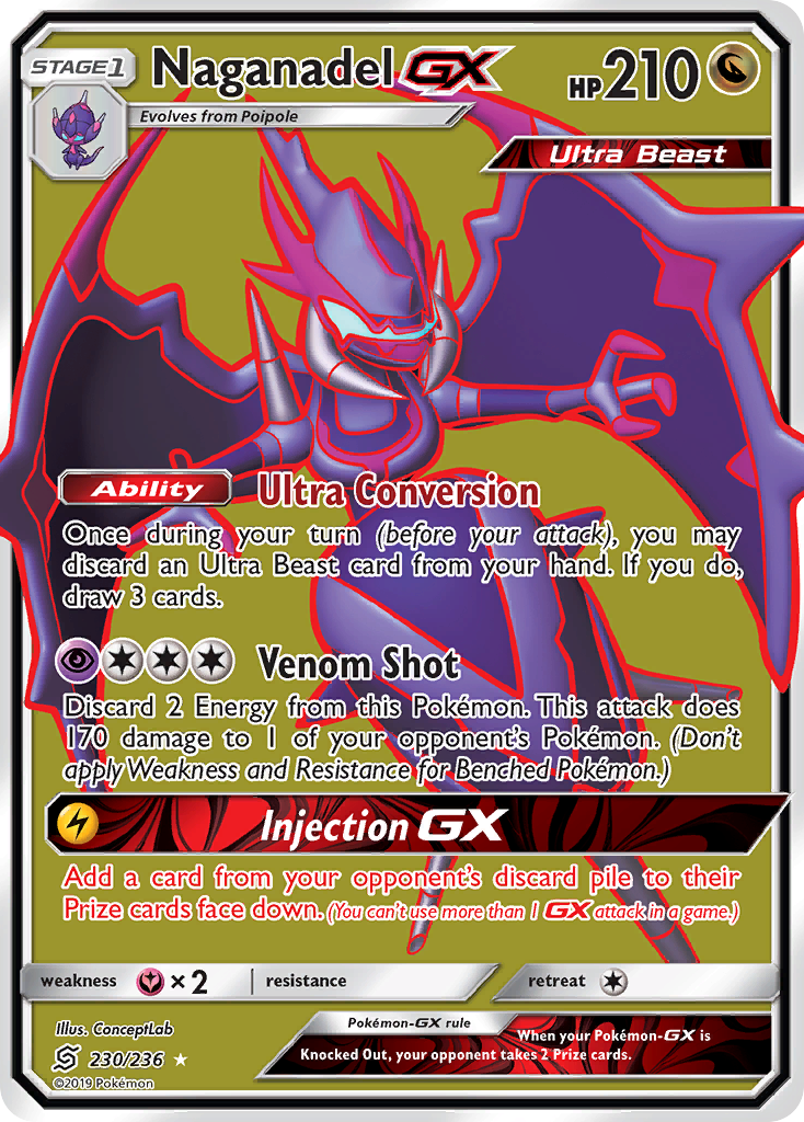 Naganadel GX (230/236) [Sun & Moon: Unified Minds] - Comfy Hobbies