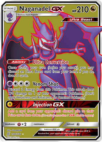 Naganadel GX (230/236) [Sun & Moon: Unified Minds] - Comfy Hobbies