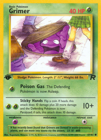 Grimer (57/82) [Team Rocket 1st Edition] - Comfy Hobbies