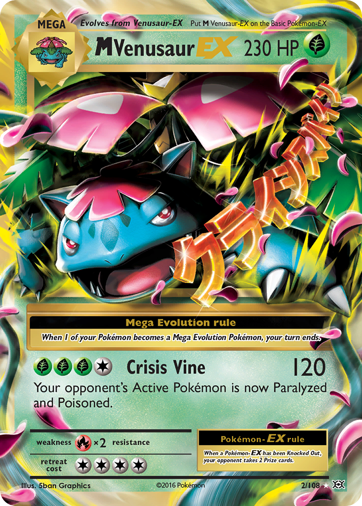 M Venusaur EX (2/108) [XY: Evolutions] - Comfy Hobbies