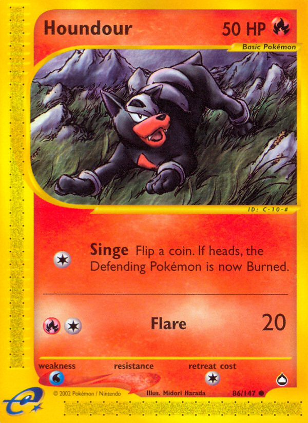 Houndour (86/147) [Aquapolis] - Comfy Hobbies