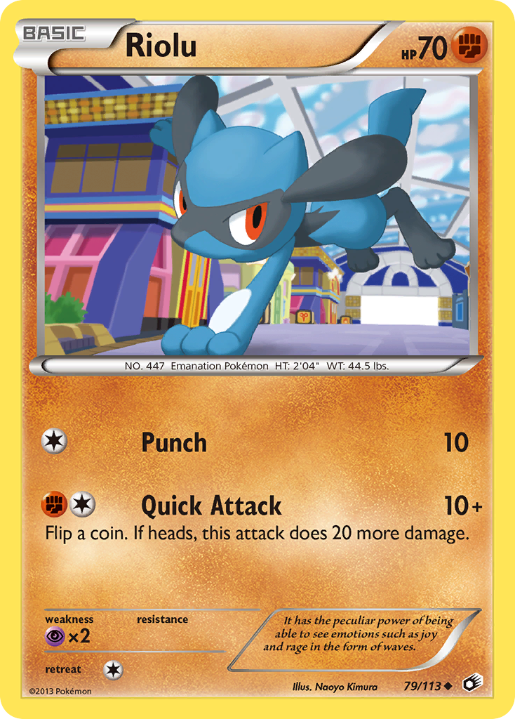 Riolu (79/113) [Black & White: Legendary Treasures] - Comfy Hobbies