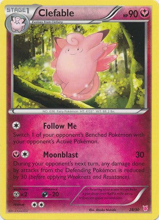 Clefable (28/30) [XY: Trainer Kit 1 - Wigglytuff] - Comfy Hobbies