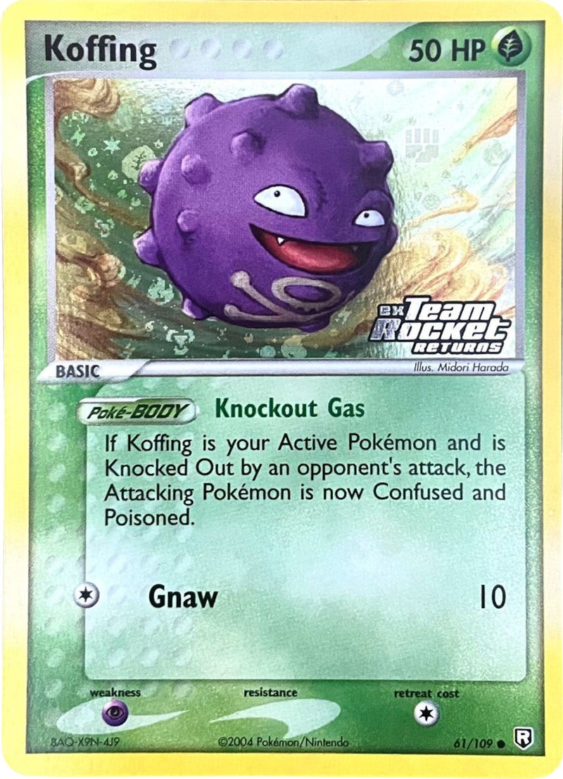 Koffing (61/109) (Stamped) [EX: Team Rocket Returns] - Comfy Hobbies