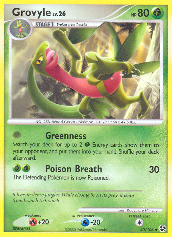 Grovyle (40/106) [Diamond & Pearl: Great Encounters] - Comfy Hobbies