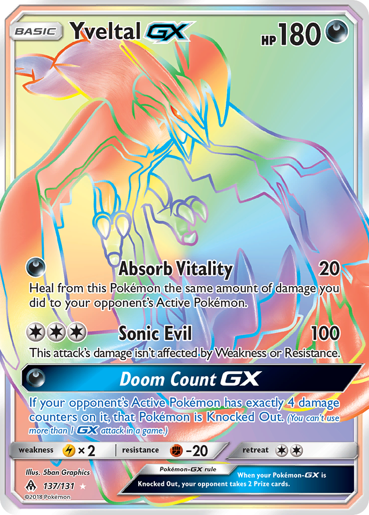 Yveltal GX (137/131) [Sun & Moon: Forbidden Light] - Comfy Hobbies