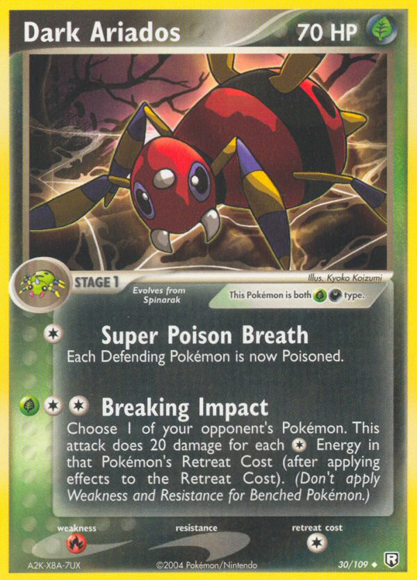Dark Ariados (30/109) [EX: Team Rocket Returns] - Comfy Hobbies