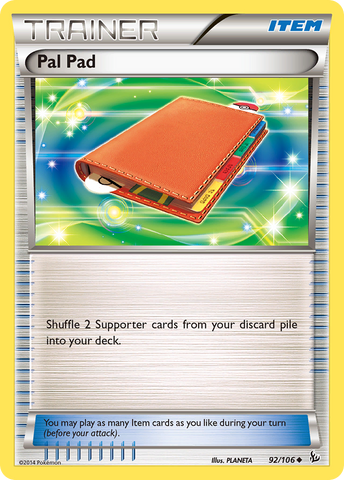 Pal Pad (92/106) [XY: Flashfire] - Comfy Hobbies
