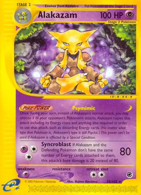 Alakazam (33/165) [Expedition: Base Set] - Comfy Hobbies