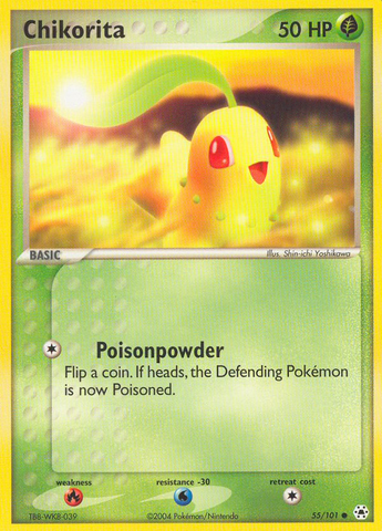 Chikorita (55/101) [EX: Hidden Legends] - Comfy Hobbies