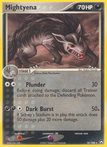 Mightyena (18/108) (Theme Deck Exclusive) [EX: Power Keepers] - Comfy Hobbies