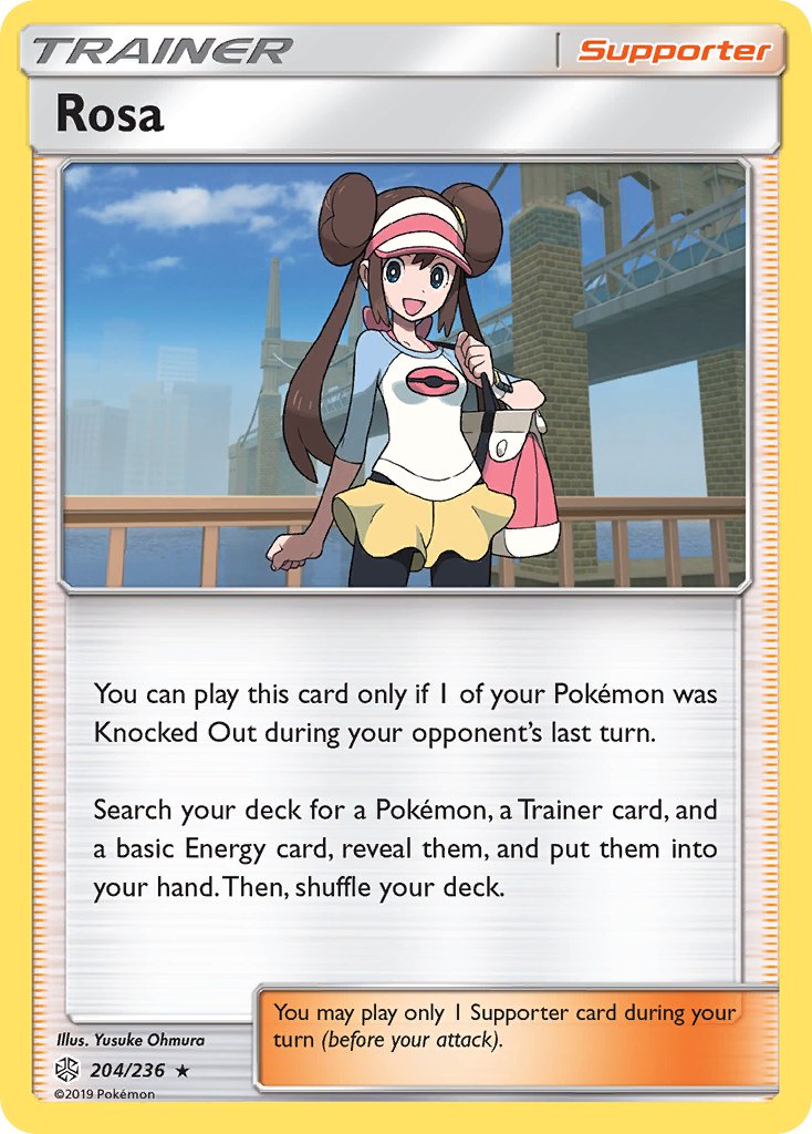 Rosa (204/236) (Theme Deck Exclusive) [Sun & Moon: Cosmic Eclipse] - Comfy Hobbies