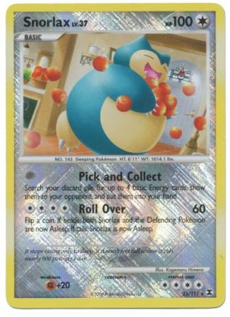 Snorlax (33/111) (League Promo) [Platinum: Rising Rivals] - Comfy Hobbies