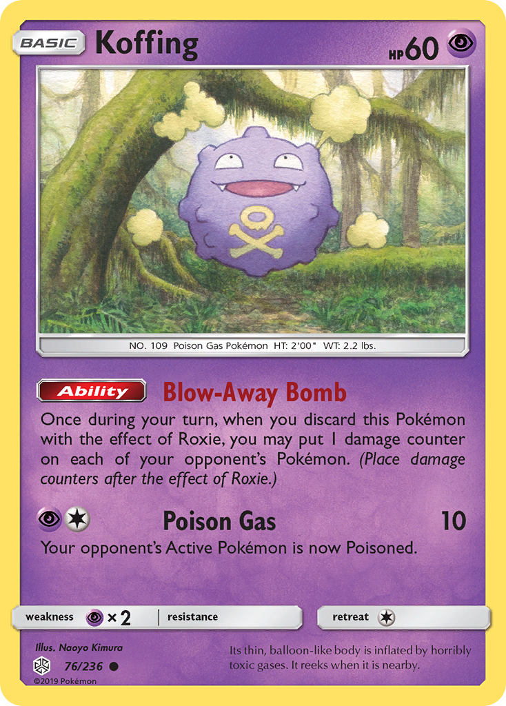 Koffing (76/236) [Sun & Moon: Cosmic Eclipse] - Comfy Hobbies
