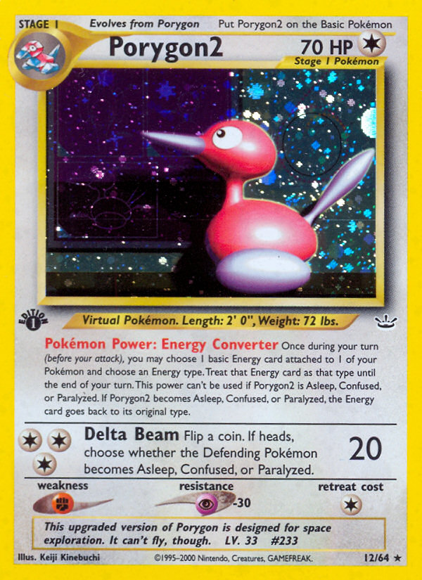 Porygon2 (12/64) [Neo Revelation 1st Edition] - Comfy Hobbies