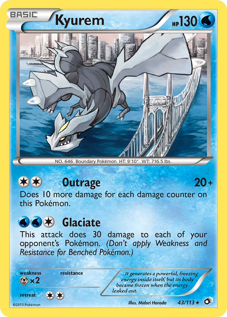 Kyurem (43/113) (Theme Deck Exclusive) [Black & White: Legendary Treasures] - Comfy Hobbies