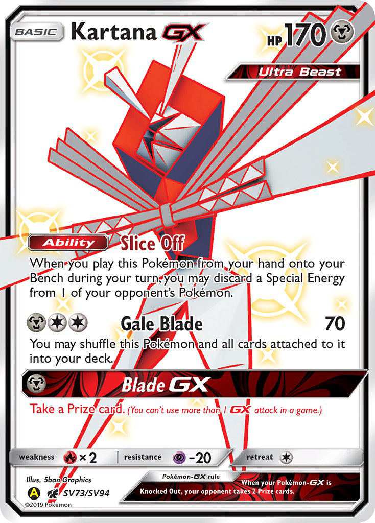 Kartana GX (SV73/SV94) [Sun & Moon: Hidden Fates - Shiny Vault] - Comfy Hobbies