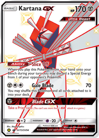 Kartana GX (SV73/SV94) [Sun & Moon: Hidden Fates - Shiny Vault] - Comfy Hobbies
