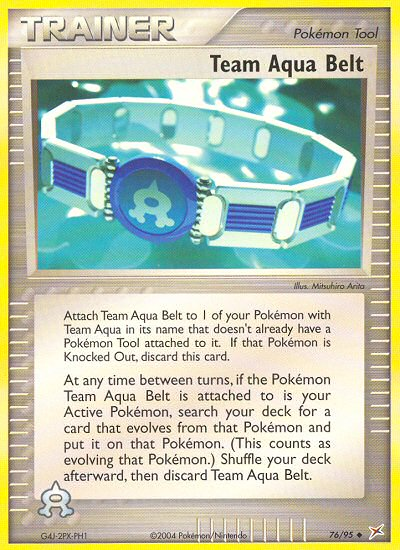 Team Aqua Belt (76/95) [EX: Team Magma vs Team Aqua] - Comfy Hobbies