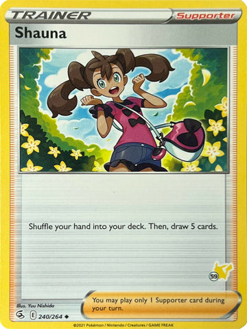 Shauna (240/264) (Pikachu Stamp #59) [Battle Academy 2022] - Comfy Hobbies