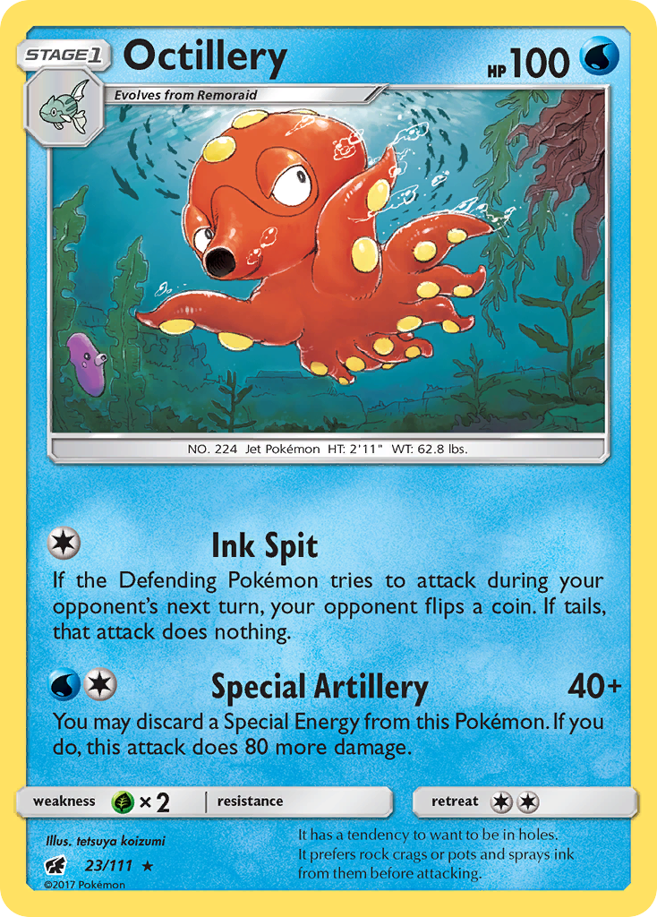 Octillery (23/111) [Sun & Moon: Crimson Invasion] - Comfy Hobbies