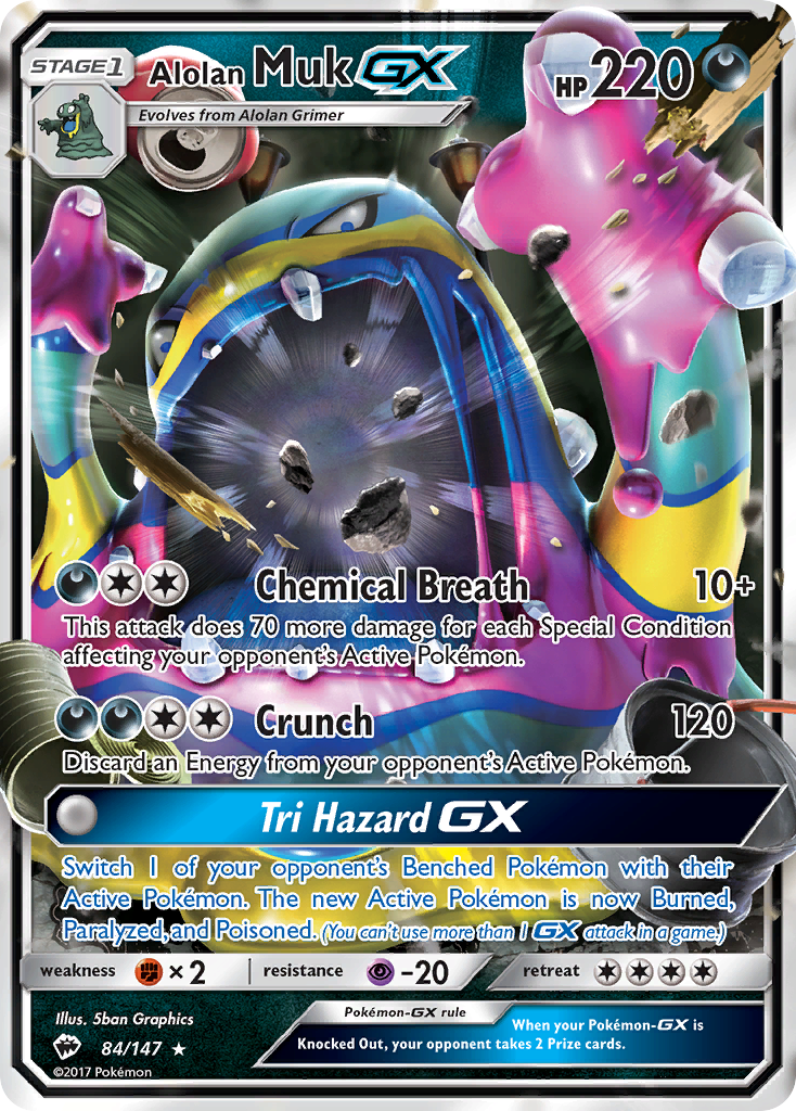 Alolan Muk GX (84/147) [Sun & Moon: Burning Shadows] - Comfy Hobbies