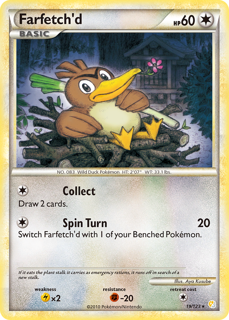Farfetch'd (19/123) [HeartGold & SoulSilver: Base Set] - Comfy Hobbies