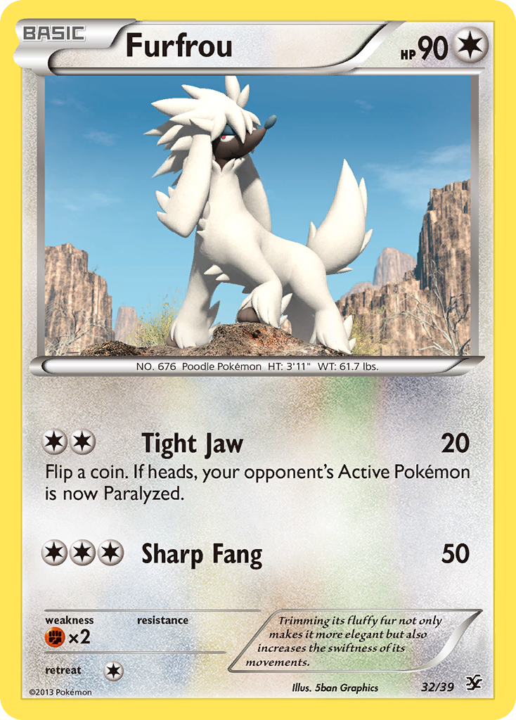 Furfrou (32/39) [XY: Kalos Starter Set] - Comfy Hobbies