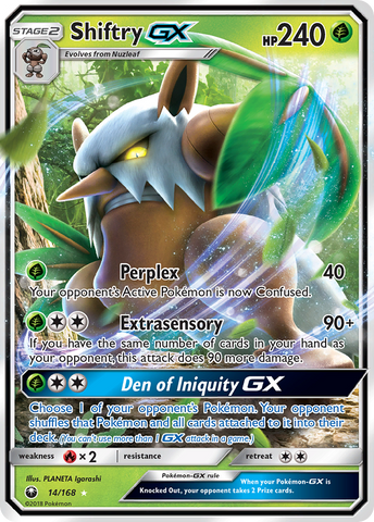Shiftry GX (14/168) [Sun & Moon: Celestial Storm] - Comfy Hobbies