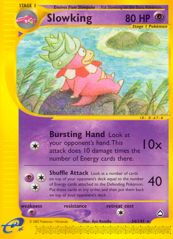 Slowking (34/147) [Aquapolis] - Comfy Hobbies