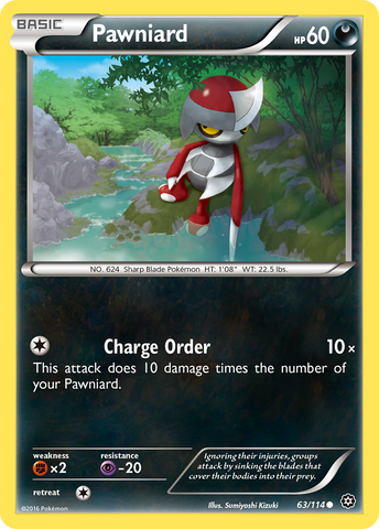Pawniard (63/114) [XY: Steam Siege] - Comfy Hobbies