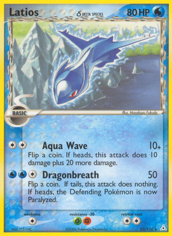 Latios (22/110) (Delta Species) [EX: Holon Phantoms] - Comfy Hobbies