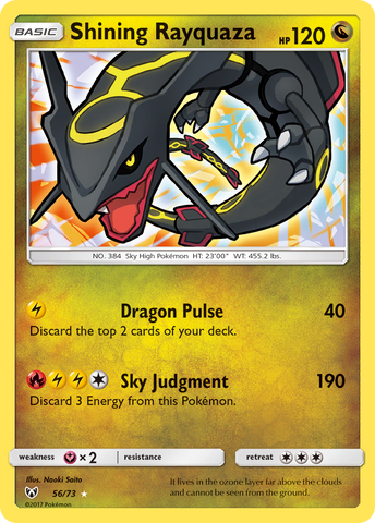 Shining Rayquaza (56/73) [Sun & Moon: Shining Legends] - Comfy Hobbies