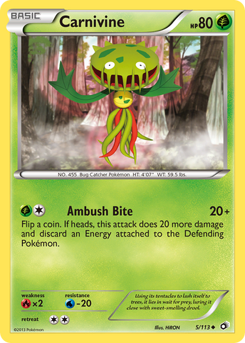 Carnivine (5/113) [Black & White: Legendary Treasures] - Comfy Hobbies