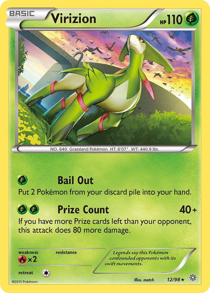 Virizion (12/98) (Theme Deck Exclusive) [XY: Ancient Origins] - Comfy Hobbies