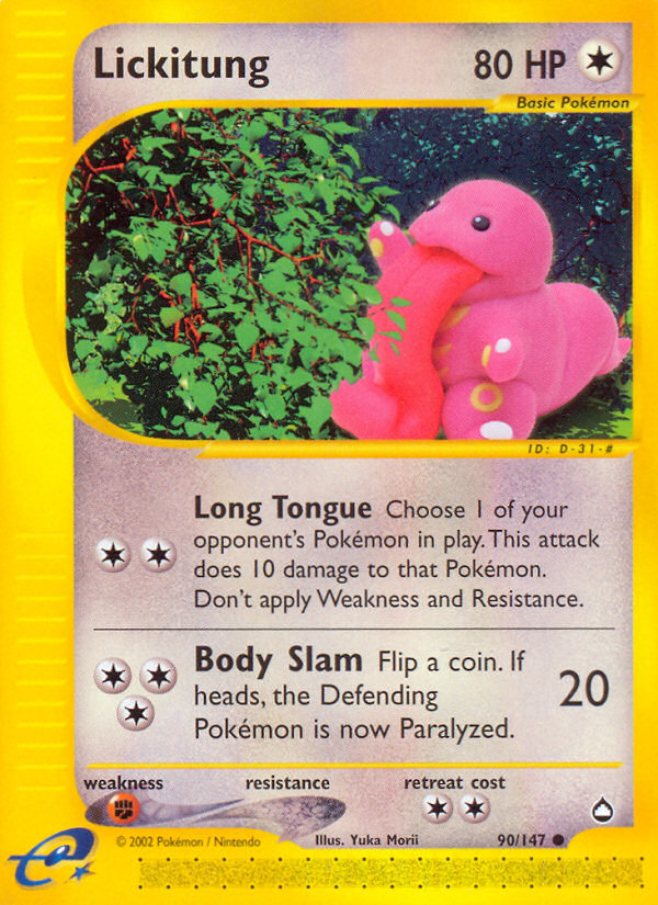 Lickitung (90/147) [Aquapolis] - Comfy Hobbies