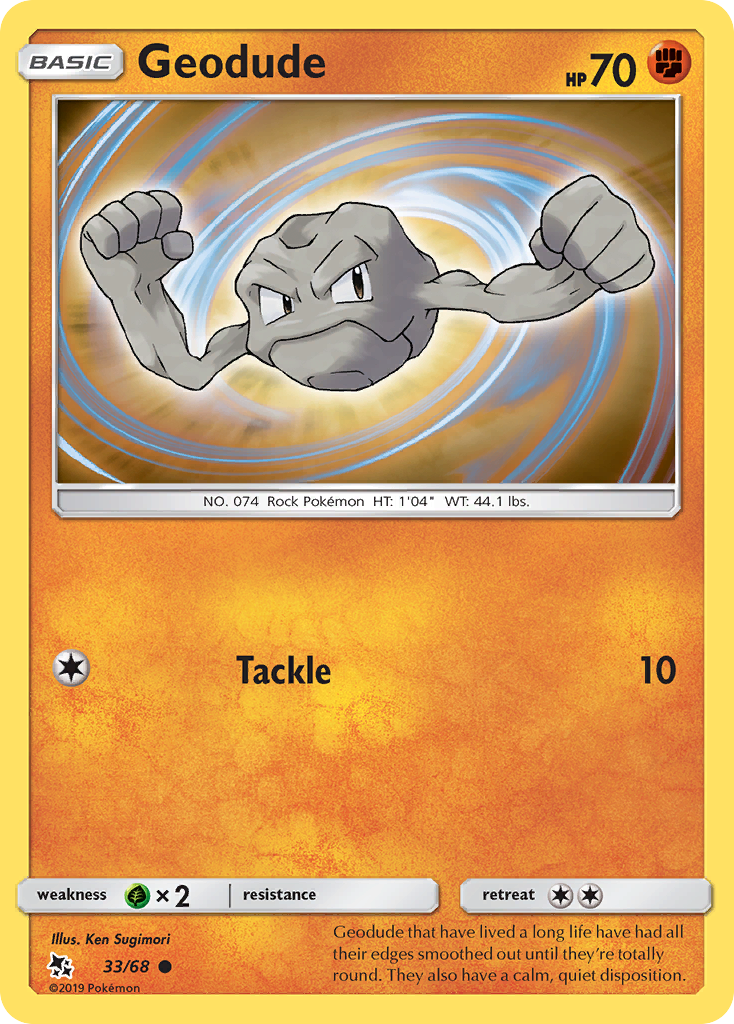 Geodude (33/68) [Sun & Moon: Hidden Fates] - Comfy Hobbies