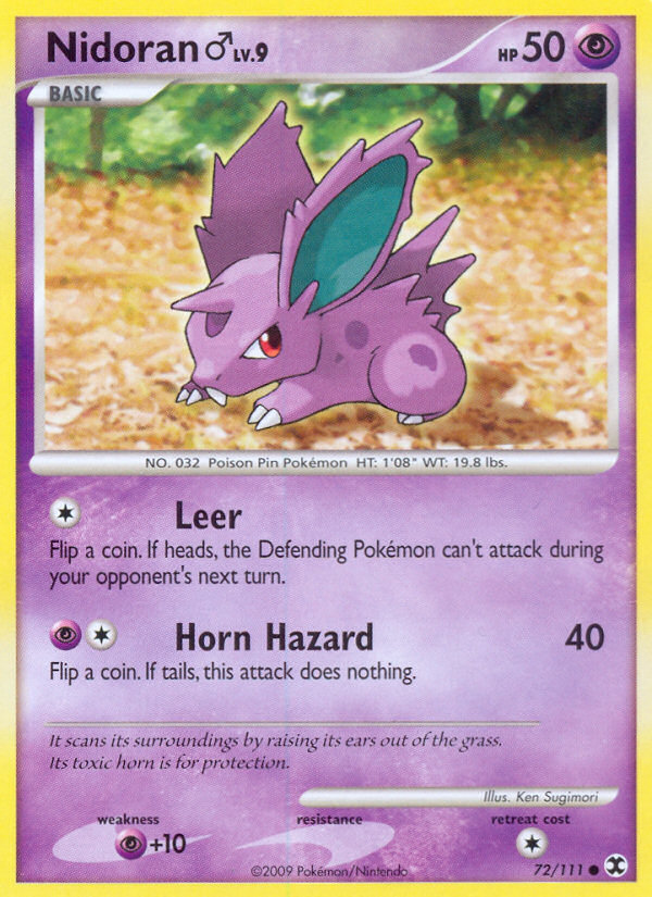Nidoran (72/111) (Male) [Platinum: Rising Rivals] - Comfy Hobbies