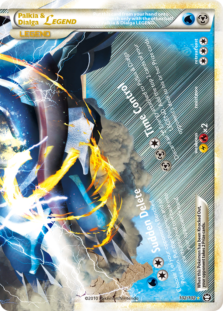 Palkia & Dialga LEGEND (102/102) [HeartGold & SoulSilver: Triumphant] - Comfy Hobbies