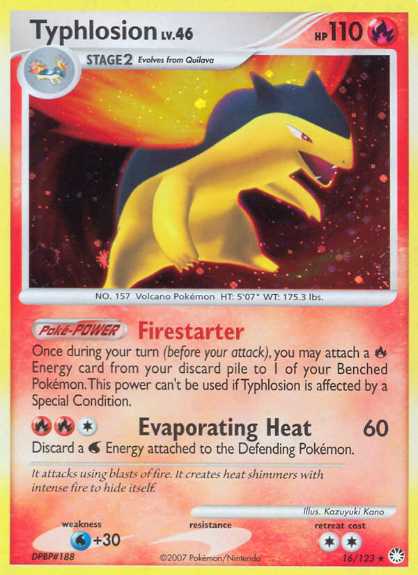 Typhlosion (16/123) [Diamond & Pearl: Mysterious Treasures] - Comfy Hobbies