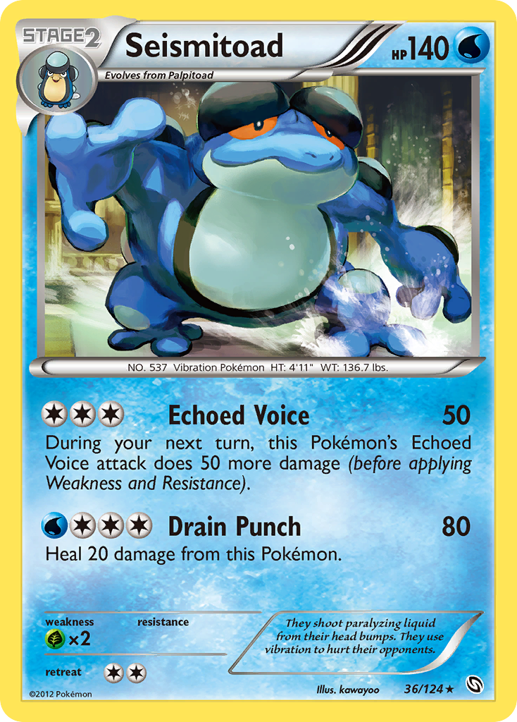 Seismitoad (36/124) [Black & White: Dragons Exalted] - Comfy Hobbies