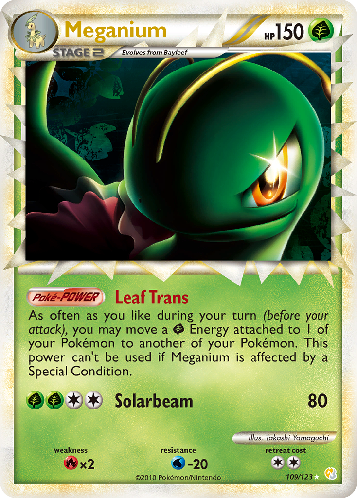 Meganium (109/123) [HeartGold & SoulSilver: Base Set] - Comfy Hobbies