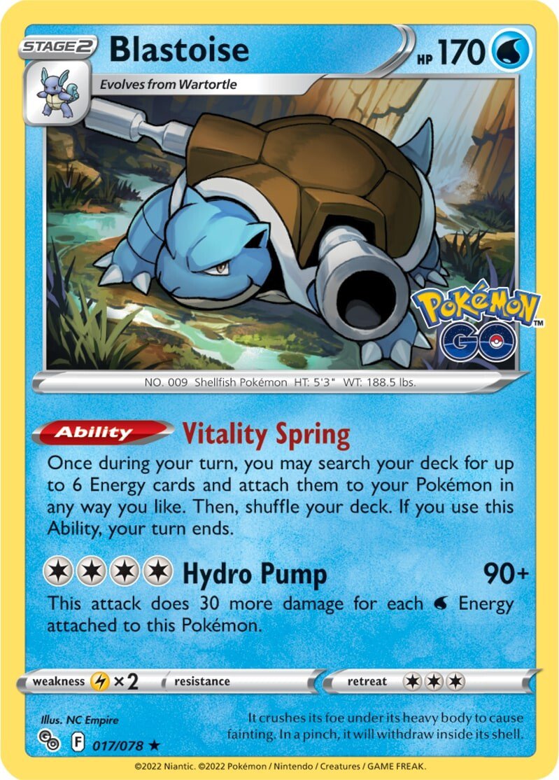 Blastoise (017/078) [Pokémon GO] - Comfy Hobbies