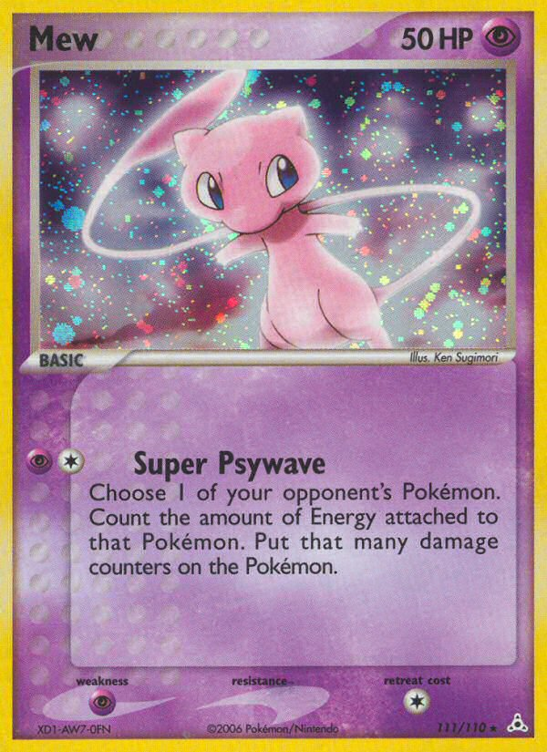 Mew (111/110) [EX: Holon Phantoms] - Comfy Hobbies