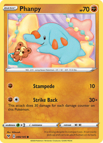 Phanpy (086/185) [Sword & Shield: Vivid Voltage] - Comfy Hobbies