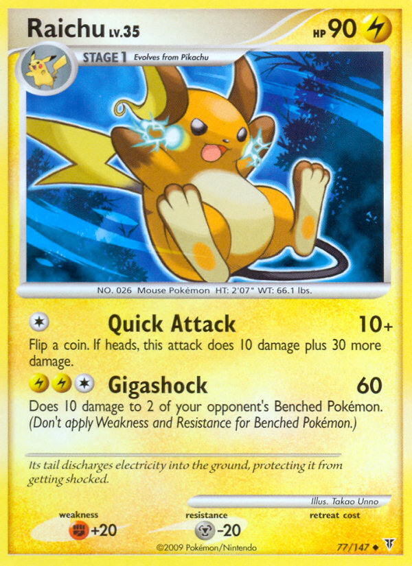 Raichu (77/147) [Platinum: Supreme Victors] - Comfy Hobbies