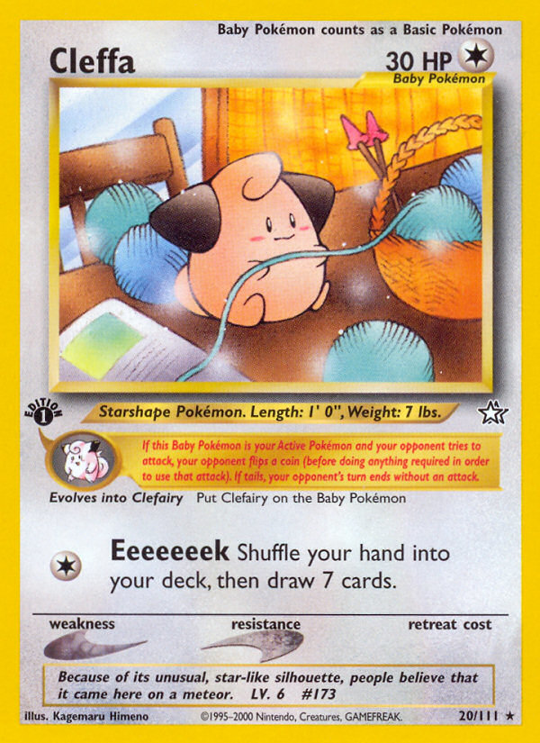 Cleffa (20/111) [Neo Genesis 1st Edition] - Comfy Hobbies